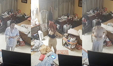 Desi Bhabhi Changing Clothes CCTV Cam Video