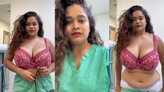 Horny Indian Tanker Nurse Strip Teasing Big Boobs Update