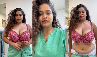 Horny Indian Tanker Nurse Strip Teasing Big Boobs Update