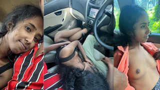 Slim Young Mallu Girl Nude Captured Inside Car