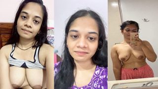 Busty Horny Girl Squeezing Boobs And Fingering Pussy New