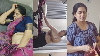 Desi Telugu MoM Nude Captured Leaked By Son
