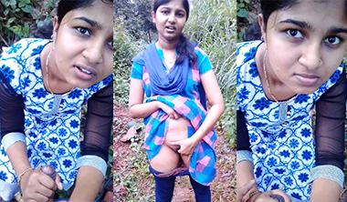 Tamil Teen Girl Outdoor Rubbing Pussy Sucking BF Dick