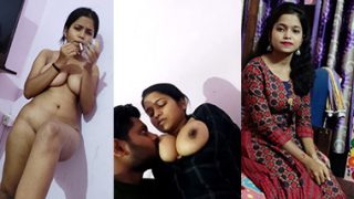 Desi Teen Gf Blowjob Fucking in Missionary With Lover