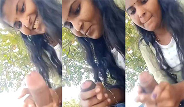 Dusky Tamil Girl Sucking Outdoor Lover Dick Mms Viral