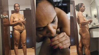 Mature Tamil Aunty Giving Blowjob Riding Fuck