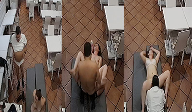 Old Uncle Affair With Desi Girl Fuck In Restaurant CCTV Part -1