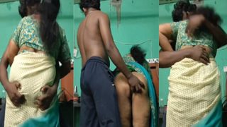 Tamil Maid Aunty Blowjob Fucking With House Owner