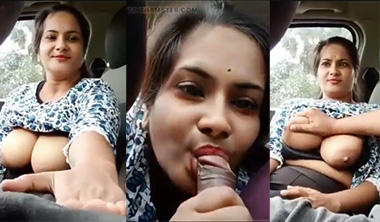 Tamil Mallu Aunty Sucks Dick Fucking In Car
