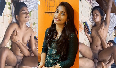 Tamil Skinny Girl Fucking – Cumshot On Pussy by Bf