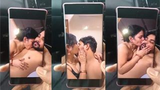 Horny Cheater Wife Affair – Showing Husband Video Call