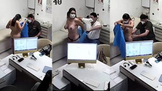 Horny Wife Clinic Naked – in Front of Doctor IPCam Captured