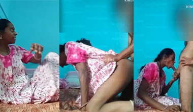 Skinny Tamil Aunty Sucking Dick Fucking