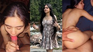 Desi Horny Girl Blowjob – Hairy Pussy Fuck in Doggy