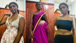 Dusky Mallu Girl Showing – Squeezing Boobs Fingering